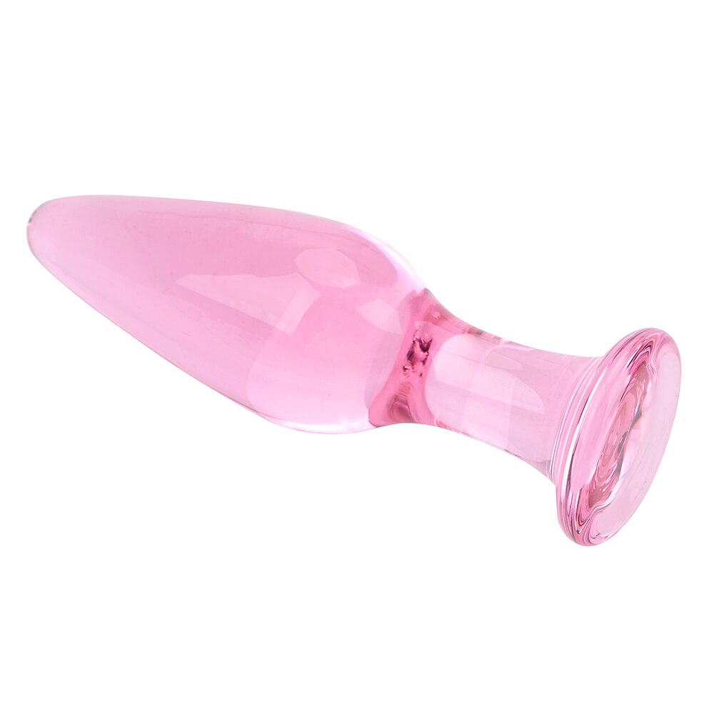 Set de 3 Plug Anal | Rosado | Vidrio | 11cm / 4.2cm | CJS-AP-41