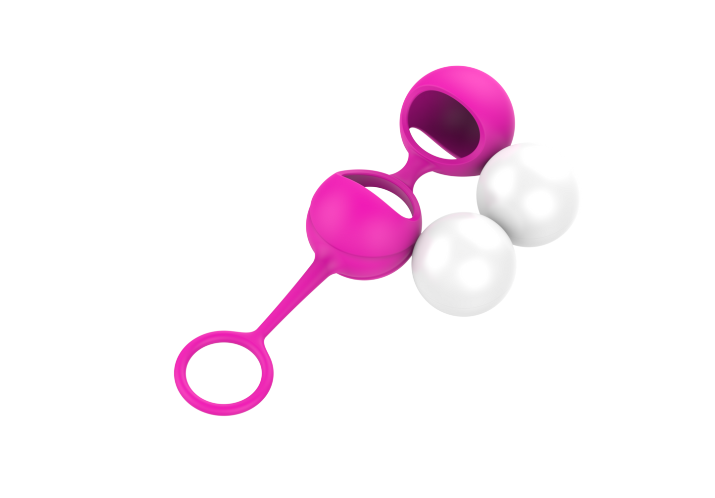 Ben Wa Balls - Bolas Vaginales | Principiante / Intermedio / Avanzado | Morado / Rosado / Rojo | Silicona - Flexible | CJS-BV-01