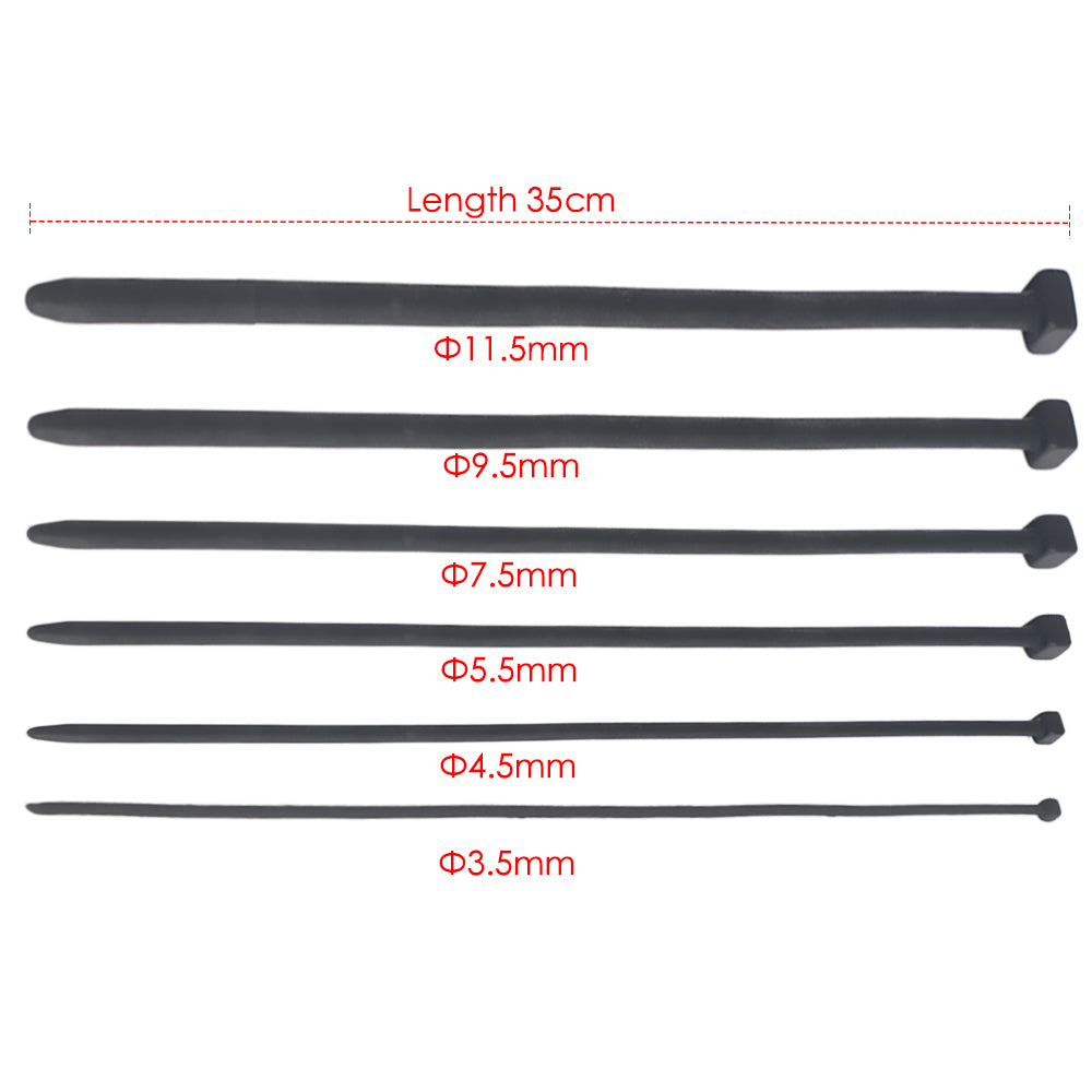 Catéter Uretral | 35cm x 3.5/4.5/5.5/7.5/9.5/11.5mm | Negro | CJS-CAT-01
