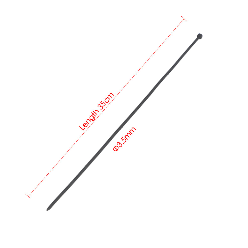 Catéter Uretral | 35cm x 3.5/4.5/5.5/7.5/9.5/11.5mm | Negro | CJS-CAT-01