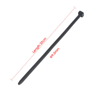 Catéter Uretral | 35cm x 3.5/4.5/5.5/7.5/9.5/11.5mm | Negro | CJS-CAT-01
