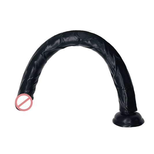 Dildo - Consolador | 50cm / 3.5cm | Negro | PVC - Flexible | CJS-CO-07