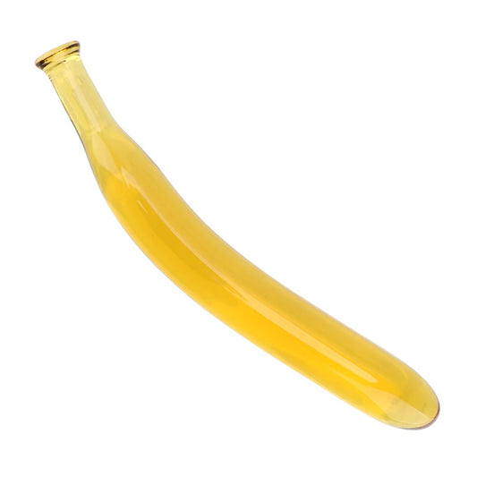 Dildo - Consolador | 19.2cm / 2.2cm | Banano | Vidrio | CJS-CO-14