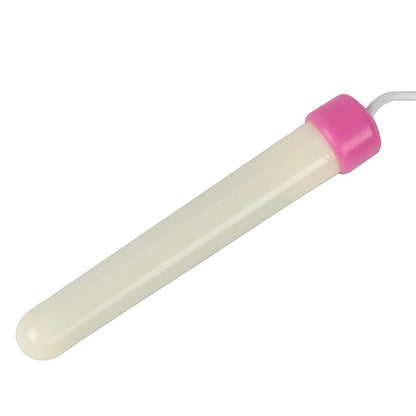 Dildo - Consolador | USB/Calentador | 13cm / 2cm | Blanco-Rosado | ABS | CJS-CO-18