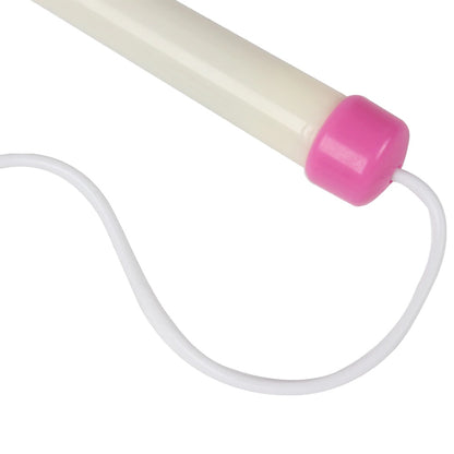 Dildo - Consolador | USB/Calentador | 13cm / 2cm | Blanco-Rosado | ABS | CJS-CO-18