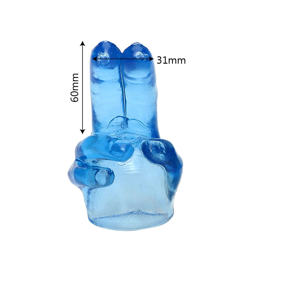 Dedos de Silicona | 6cm / 3.1cm | Azul | Silicona | CJS-DED-01