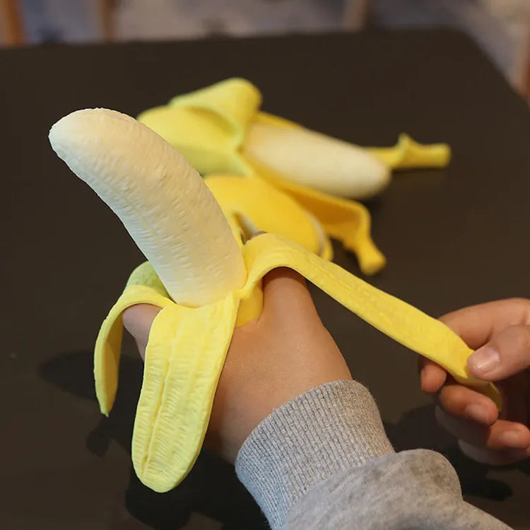 Juguete Antiestrés con Forma de Banano | 13cm x 4cm | TPR | CJS-PEL-04