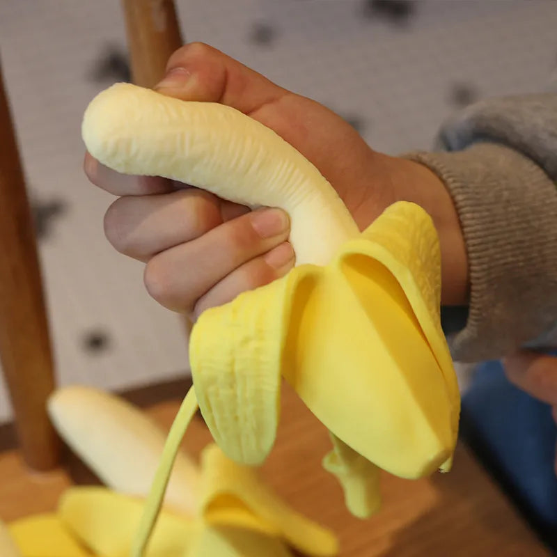 Juguete Antiestrés con Forma de Banano | 13cm x 4cm | TPR | CJS-PEL-04