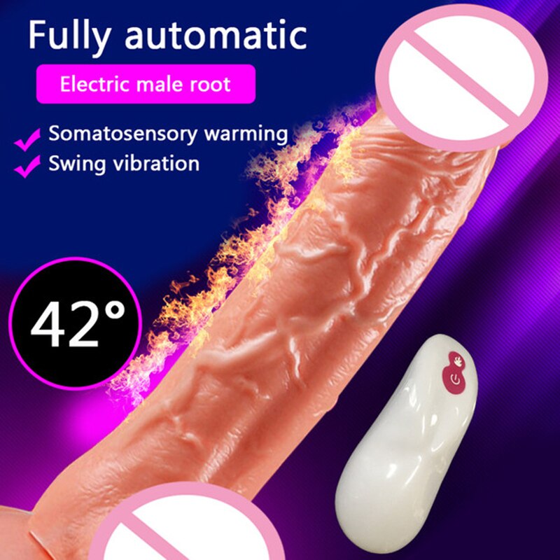 Vibrador Multivelocidad | 7 Velocidades | Testículos | 18cm / 3cm | Oscilatorio / Telescópico | Silicona | CJS-VI-08