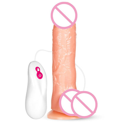 Vibrador Multivelocidad | 7 Velocidades | Testículos | 18cm / 3cm | Oscilatorio / Telescópico | Silicona | CJS-VI-08