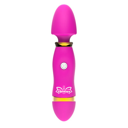 Vibrador | Recargable / USB | 14.2cm / 3.1cm | Rosado / Morado | Silicona | CJS-VI-22