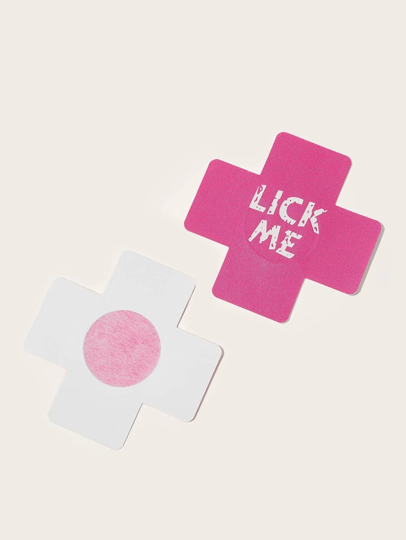 Parches para Pezones | Kiss Me / Lick Me / Love Me | Negro / Rosado / Blanco | CL-PE-03