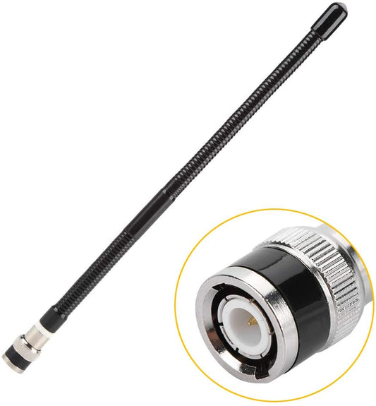 Antena Centroniks V8-27MHz para Radios de Comunicación | 27 MHz / Banda Ciudadana / CB / 11 Metros | 24.5cm | BNC Macho | CRC-AN-13