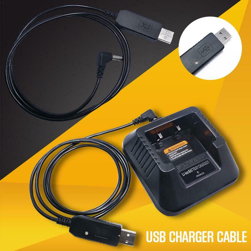 Cable USB para Cargadores Baofeng | Negro | CRC-CAB-01