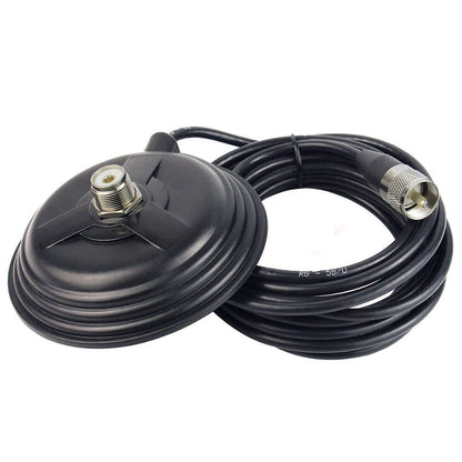 Soporte Magnético + Cable RG58 | PL259 - SO239 | 4m | CRC-SPM-02