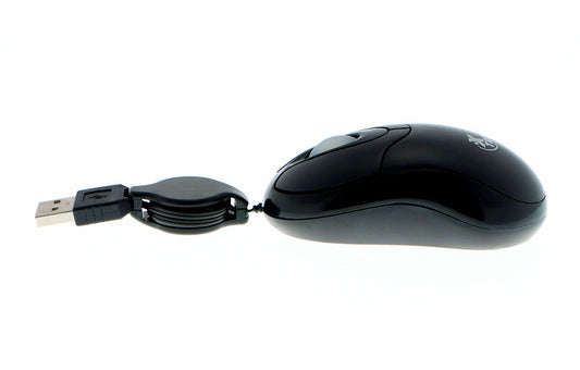 Mouse Alámbrico con Cable Retractil | Xtech XTM-150 | 70cm | 800dpi | CTE-MOU-01