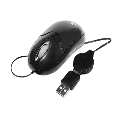 Mouse Alámbrico con Cable Retractil | Xtech XTM-150 | 70cm | 800dpi | CTE-MOU-01