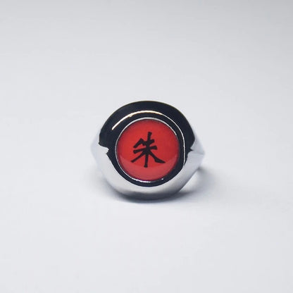 Anillo de Organización Akatsuki / Naruto | 10 Estilos | Plateado | CZG-ANI-01