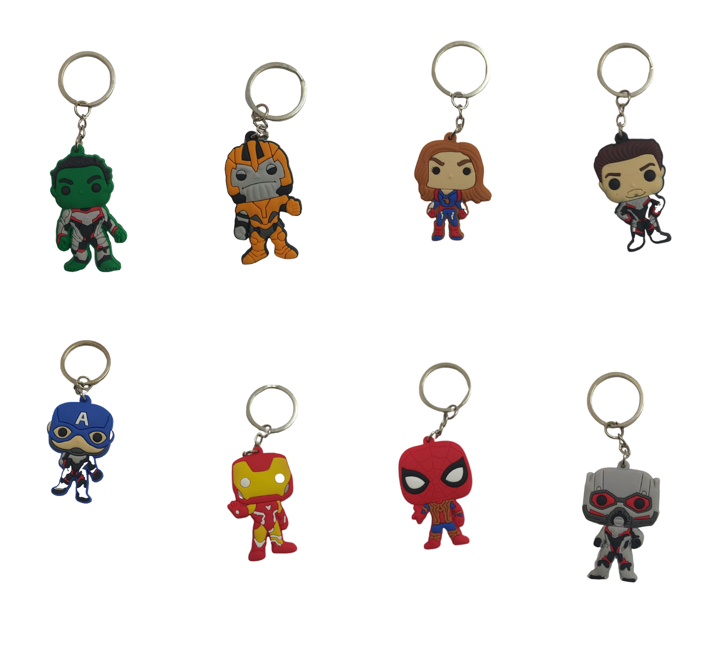 Llaveros | Avengers | Hulk / Thanos  / Capitana Marvel / Hombre Hormiga / Capitán América / Iron Man / Spiderman | CZG-LLA-06