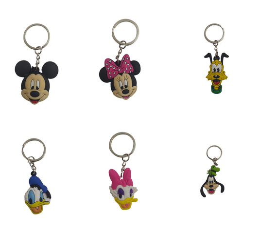 Llaveros - Pequeños | Mickey Mouse / Minnie Mouse / Pluto / Pato Donald / Pata Daisy / Goofy | 6 Estilos | CZG-LLA-08