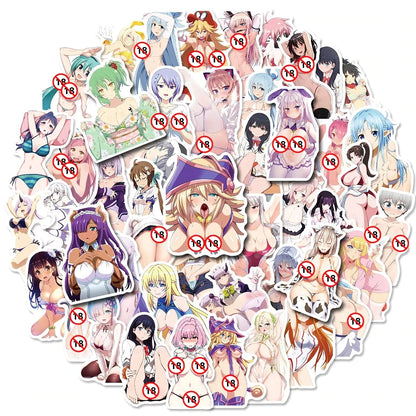 Sticker / Postales de Anime / Hentai | 4 Pack | 4~8cm | CZG-PST-01