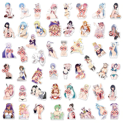Sticker / Postales de Anime / Hentai | 4 Pack | 4~8cm | CZG-PST-01