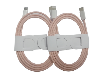 Cable USB | USB C -> Lightning | 1m | Blanco / Rosado / Verde / Celeste / Amarillo | CCE-CUS-09