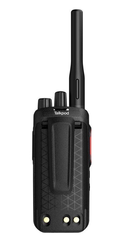 Radio de Comunicación Talkpod D30 | UHF | 5W | DMR / Análogo | IP54 | MIL-STD-810 | USB | Batería de Alta Capacidad