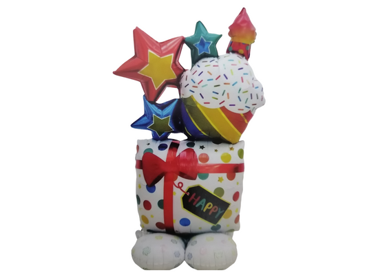 Globo | Regalo con Estrellas y Muffin | CGF-GLB-11