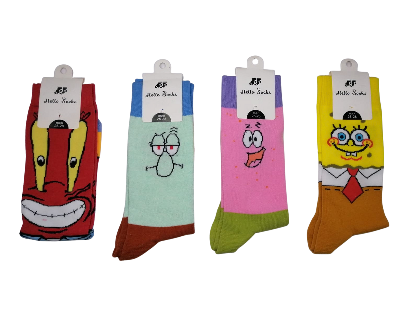 Medias | Don Cangrejo / Calamardo / Patricio / Bob Esponja | 4 Estilos | Talla Única | CZG-ME-27