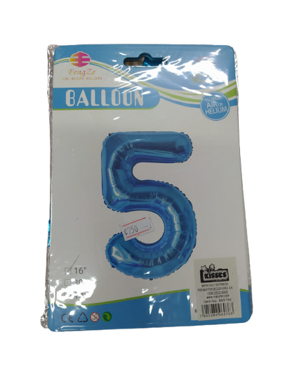 Globos | Números  |  16 cm | 10 Estilos | CRE-GLO-01