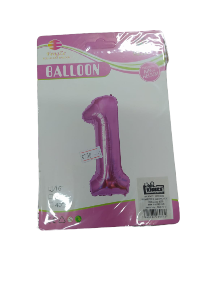 Globos | Números  |  16 cm | 10 Estilos | CRE-GLO-01