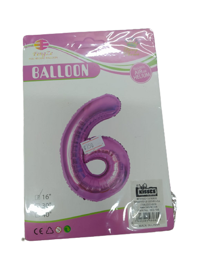 Globos | Números  |  16 cm | 10 Estilos | CRE-GLO-01