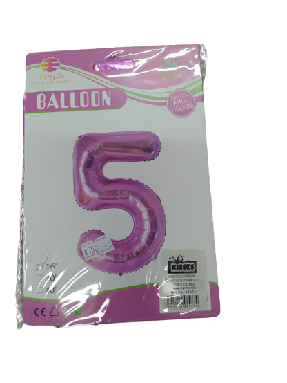 Globos | Números  |  16 cm | 10 Estilos | CRE-GLO-01