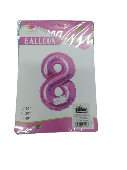 Globos | Números  |  16 cm | 10 Estilos | CRE-GLO-01