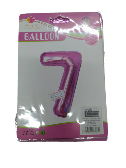 Globos | Números  |  16 cm | 10 Estilos | CRE-GLO-01
