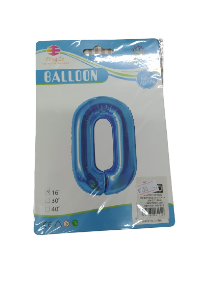 Globos | Números  |  16 cm | 10 Estilos | CRE-GLO-01