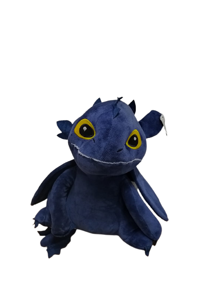 Peluche Entrenando a mi Drag n Azul Negro 40 cm CZG PE 26