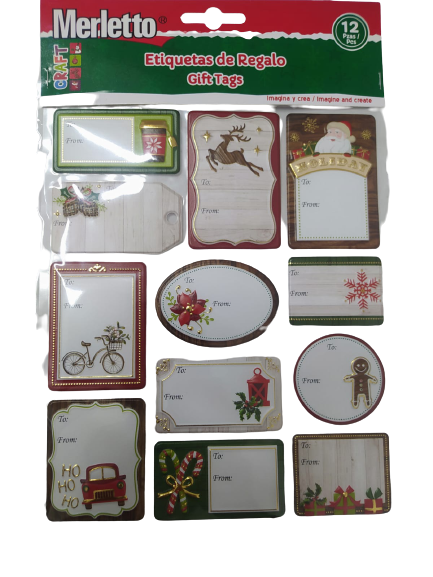 Etiquetas de Regalo | Feliz Navidad | CRE-TI-01