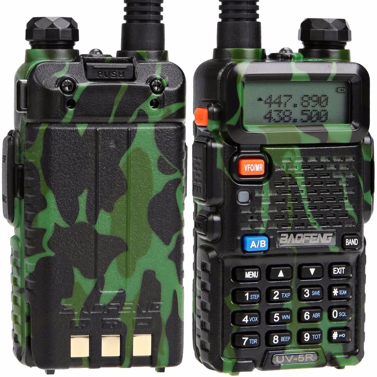 Radio de Comunicación Baofeng UV-5R, UHF / VHF, Negro / Camo – Centroniks